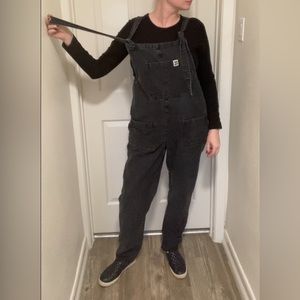 Lucy & Yak Black Denim Dungarees Overalls